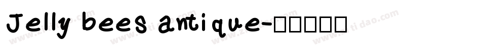 Jelly bees antique字体转换